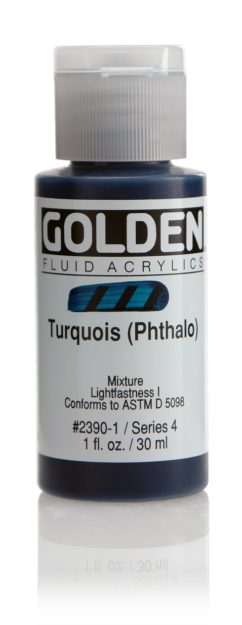 FLUID ACRYLIC PAINT  TURQUOIS(PTH.) 1OZ